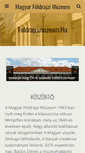 Mobile Screenshot of foldrajzimuzeum.hu